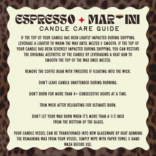 Espresso Martini Cocktail Candle