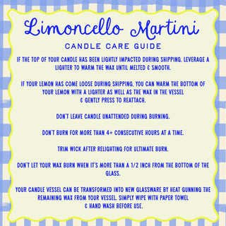 Limoncello Cocktail Candle