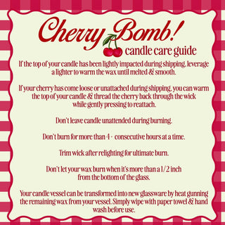 Cherry Bomb Cocktail Candle