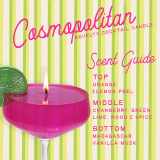 Cosmopolitan Cocktail Candle