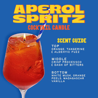 Aperol Cocktail Candle